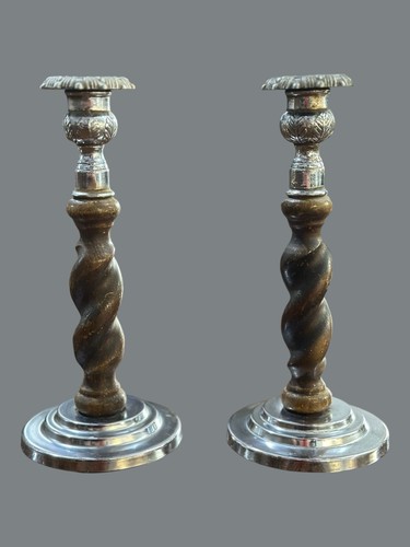 Art deco pair oak - pair, of