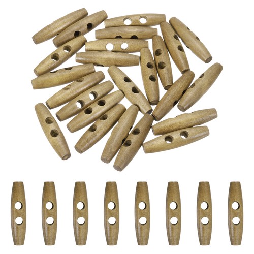 24pcs wooden toggle - 24pcs,