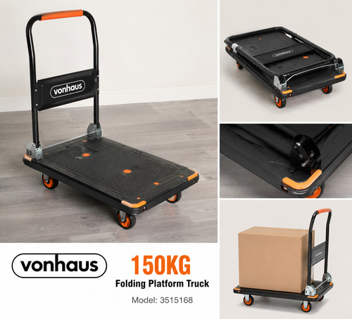 Vonhaus folding platform truck - vonhaus,