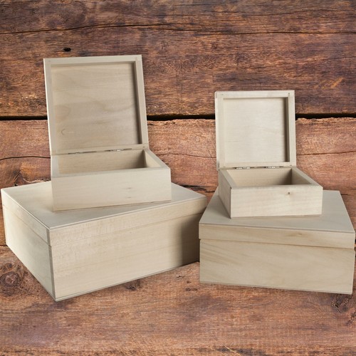 Small square lidded decorative - small,