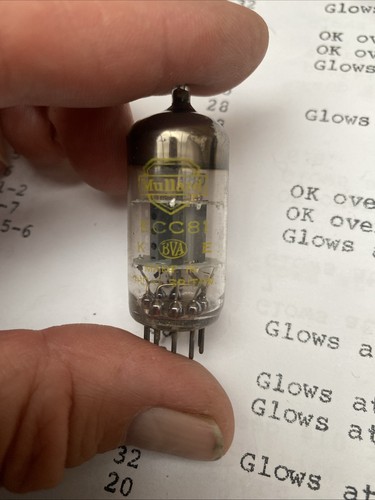 Mullard ecc81 valve yellow - valve,
