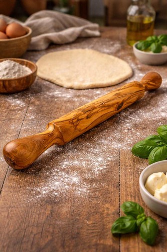 Olive wood rolling pin - olive,