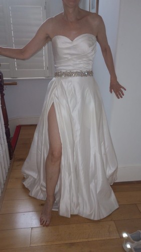 Ivory wedding dress - dress,