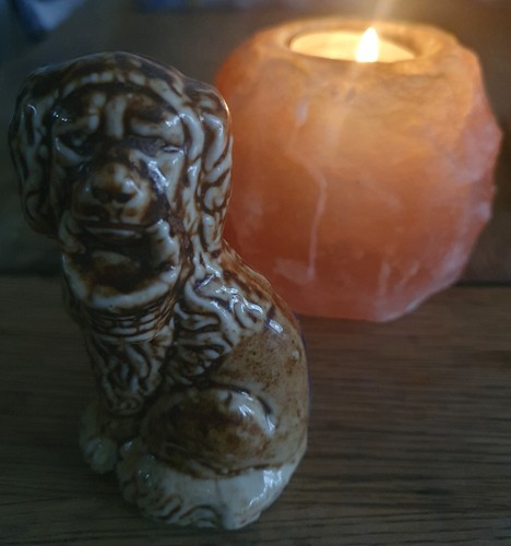 Vintage ceramic dog - vintage, with