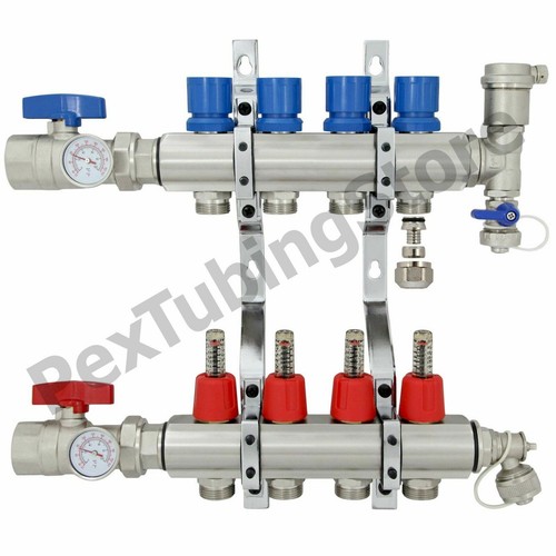 Branch pex radiant floor - 4-branch,