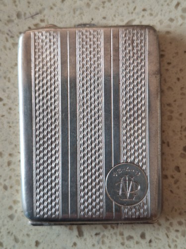 Sterling silver antique card - silver, card/