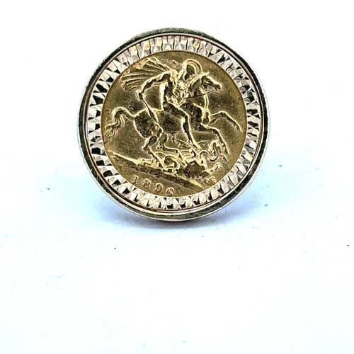 9ct yellow gold 1896 half
