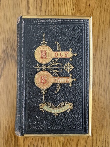 Antique bible with brass - antique,
