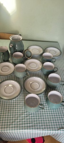Denby regency green tea pot - green,