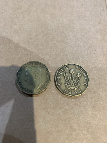 George brass threepence - george, vi