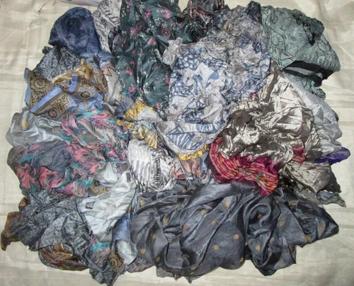 Lot pure silk antique vintage - pure,