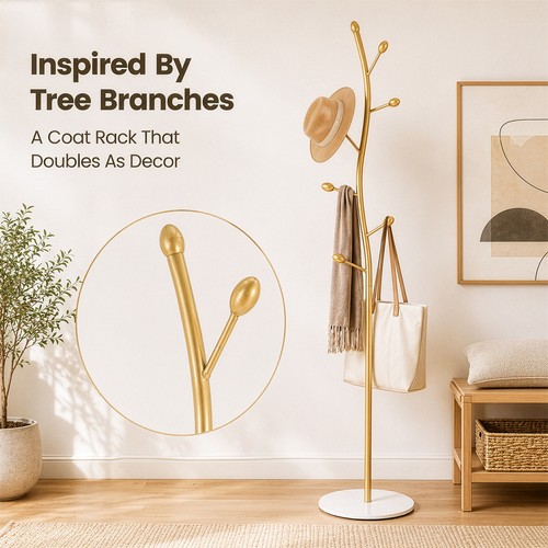 Metal coat rack stand - metal,