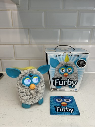 Furby boom grey and teal - furby,