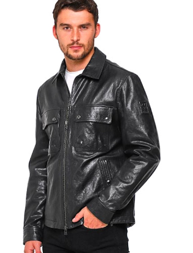 Belstaff black leather - belstaff, tour