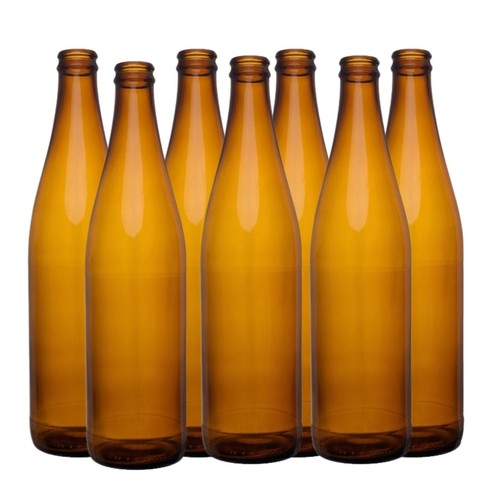 Glass beer bottle - glass, 0.5l
