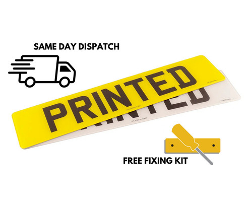 Standard number plates 100 - plates, 100%