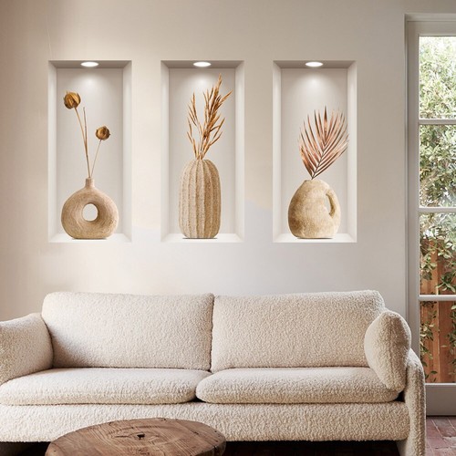 3pcs set art magic potted - set, 3d