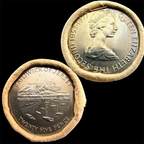 1977 jersey 25p roll unc - 25p,