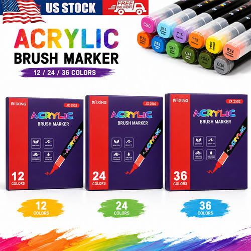 36pcs acrylic paint marker - acrylic,