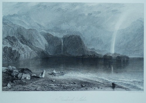 Antique print keswick - antique,