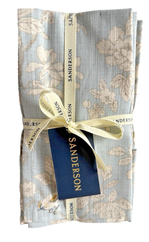 Sanderson fabric napkins blue - sanderson,