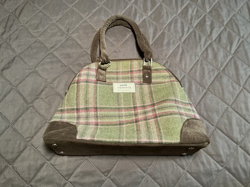 Earth squared green plaid - earth,