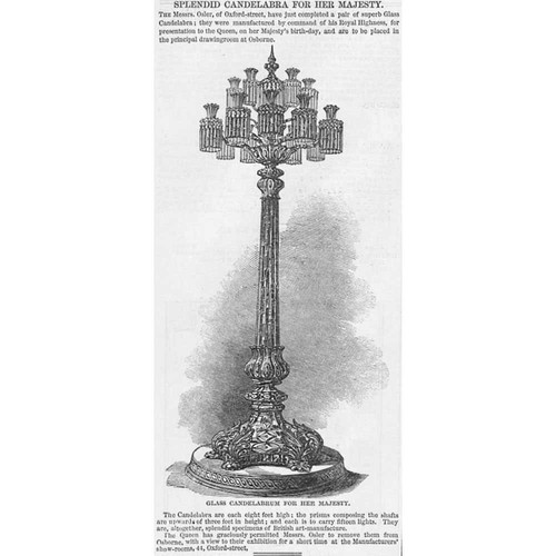 Glass candelabra for her - glass,
