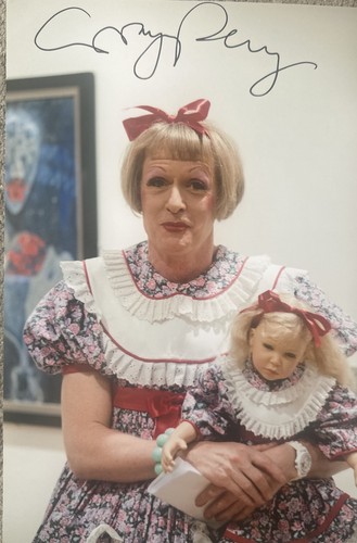 Grayson perry hand signed 12x8 - signed,