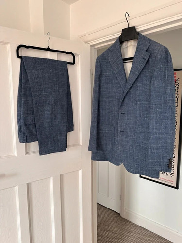 Suitsupply blue check thomas - blue,