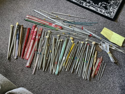 Huge lot vintage knitting - of,