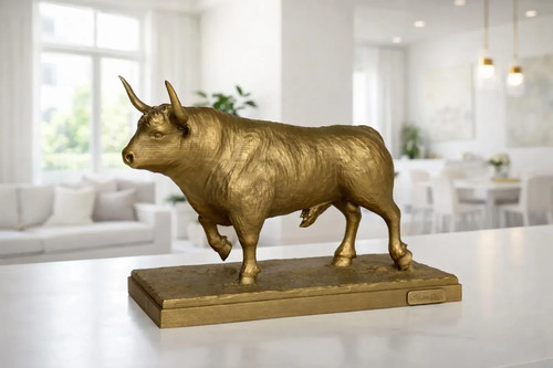 Bull sculpture animal - sculpture, figurine