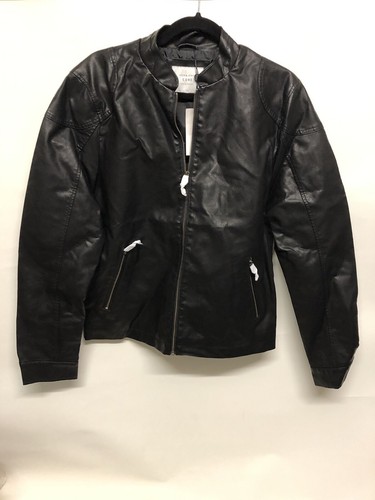 Jack and jones black faux - and,