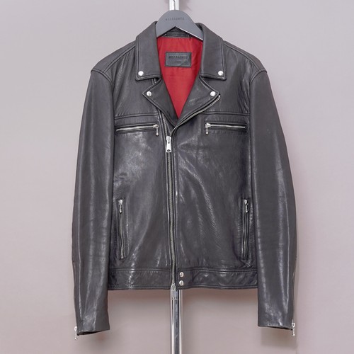 All saints leather jacket - jacket, mens