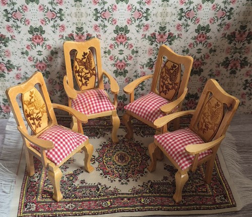 12th scale wooden chairs 4 - 12th,