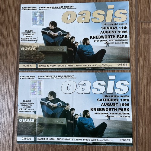 Oasis knebworth ticket - knebworth,