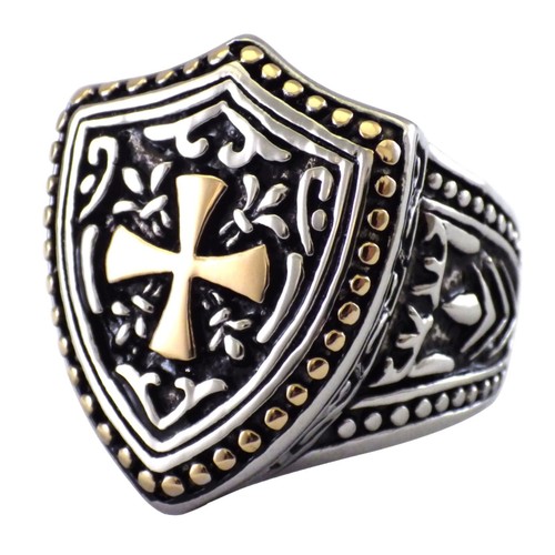 Knights templar ring stainless - knights,