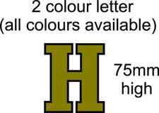 2 layer colour letter leg