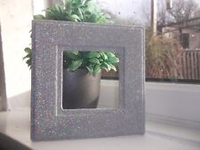 AB LIGHT SILVER GLITTER LIGHT SWITCH SURROUND PLATE SPARKLE FITS ON WALLPAPER