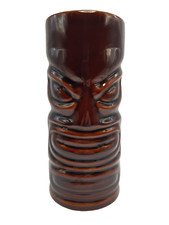 Tiki Brown Glazed 7.5" Mug