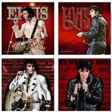 Elvis Coasters Red '68 Name, 