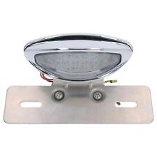 LED Tail Light for Motorcycle Quad ATV 12V M6x1.0 Universal with License Plate Holder