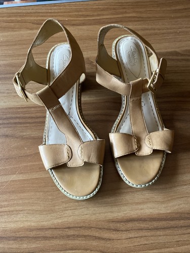 Ladies tan sandals size - ladies, 6
