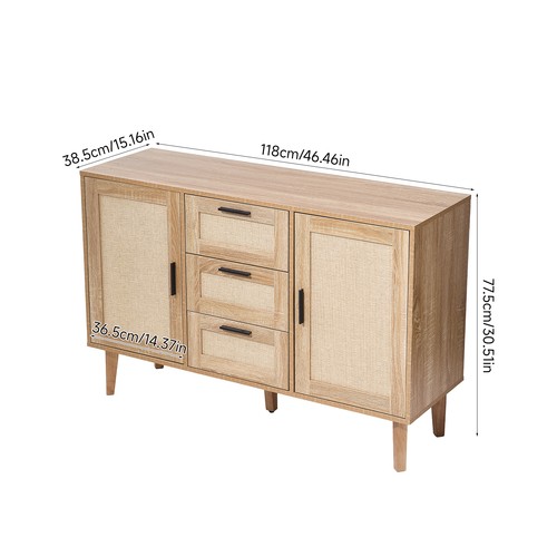 Rattan effect door drawer - effect,