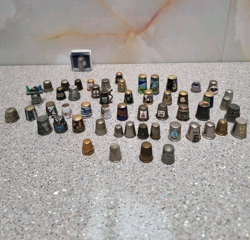 Vintage metal thimbles job lot - vintage,