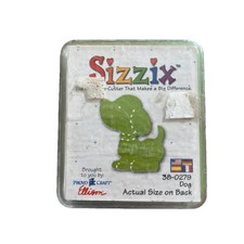 Sizzix Die green, dog die cardmaking, 38-0279 provo craft Ellison 