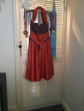  Vintage Tara Starlet  Dress  Red Size Uk 12