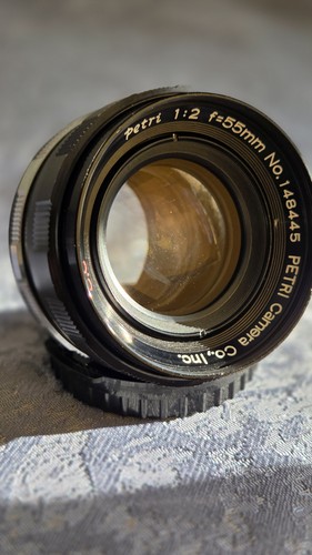 Petri 55mm lens - lens.,