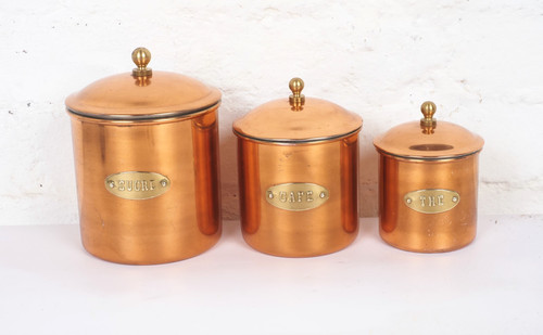 Vintage french copper tea - copper,