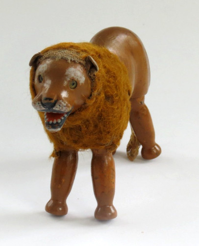Vintage wooden figure lion - vintage,