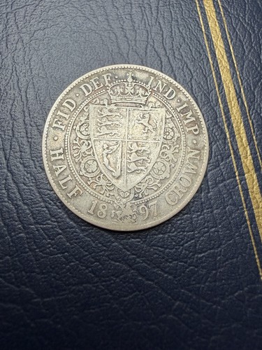1897 silver halfcrown - halfcrown, victoria